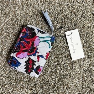 Vera Bradley Cotton Small Zip-Around Wallet - Vineyard Floral